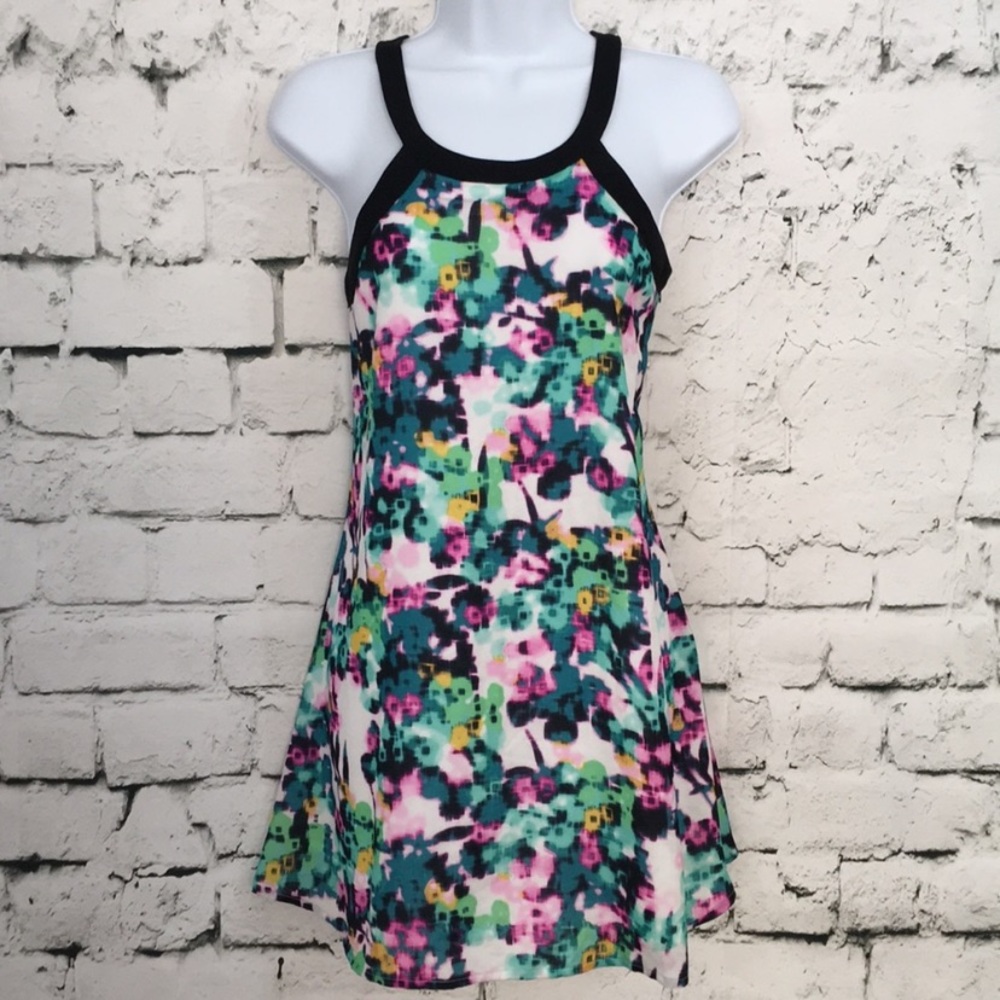 Bethany Mota abstract watercolor dress